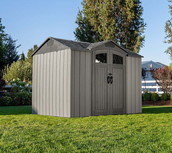 Градинска барака Lifetime Ohio 214х284x265 см, 5.99 кв м, HDPE пластмаса