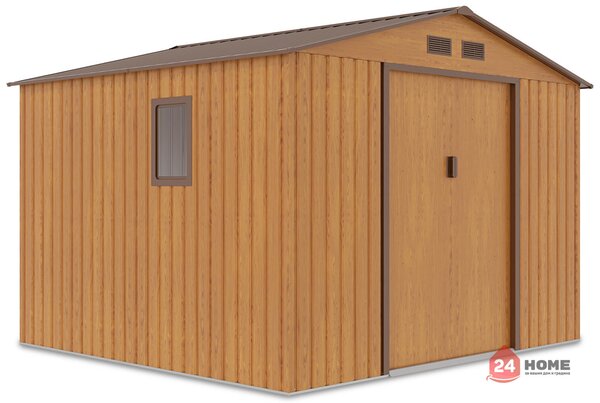 Градинска барака за инструменти SUNNY Hudson, Златен дъб 255х277x202 см, площ 6.5 m 2