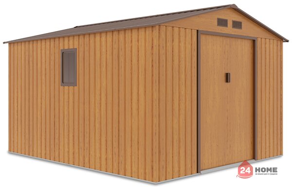 Градинска барака за инструменти SUNNY Hudson, Златен дъб 319х277x202 см, площ 8.25 m 2