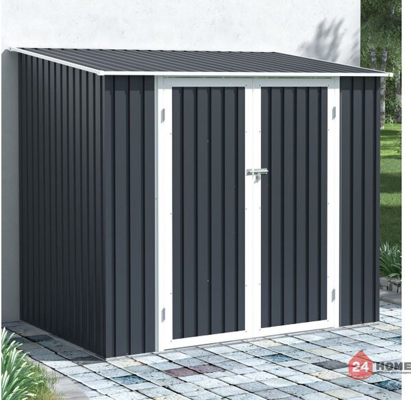 Градинска барака с едноскатен покрив SUNNY KENT, 222х149х194 cm 3.3 m2 тъмно-сив