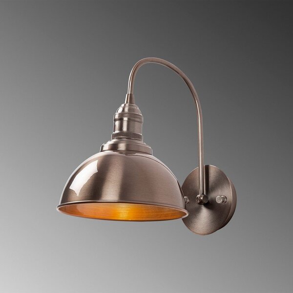 Стенна лампа в месингов цвят ø 21 cm Varzan – Opviq lights