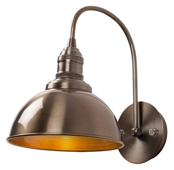 Стенна лампа в месингов цвят ø 21 cm Varzan – Opviq lights