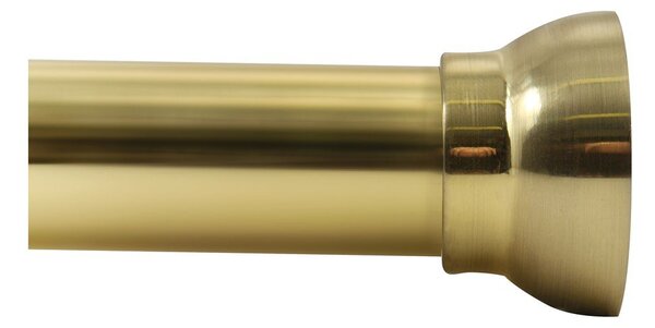 Матово златист прът за душ завеса 125 - 200 cm Kreta – Spirella