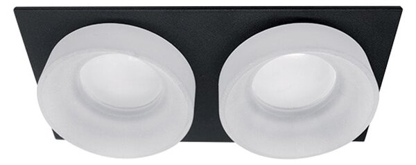 LED луна ELMARK 92045S2/BLFR, 12V, защита (IP20), размер на отвора 165x70mm, черно/бял