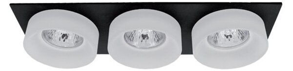 LED луна ELMARK 92045S3/BLFR, 12V, защита (IP20), размер на отвора 240x70mm, черно/бял