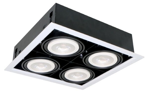 LED луна ELMARK 92Q41227WH, 4X12W, 230V, защита IP20, 3600lm, 2700K, бял