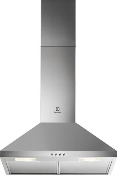 Абсорбатор Electrolux LFC316X, за вграждане, колонен, енергиен клас D, въздухопоток 420 m3/h, 3 степени на мощност, управление с пуш бутони, инокс