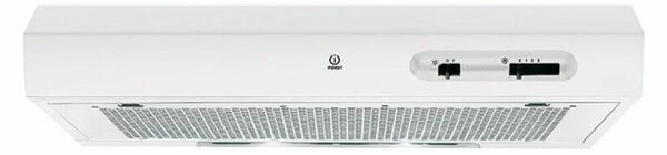 Абсорбатор Indesit ISLK 66F LS W, свободностоящ, клас D, въздухопоток 272 m³/h, бял, 3 степени на мощност