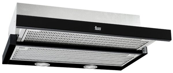 Абсорбатор Teka CNL 6415 Е.389.BL, за вграждане, телескопичен, енергиен клас А, 110 W, 3 степени на мощност, въздухопоток 312m3/h, 1x мотор, черен