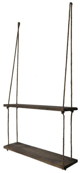 Етажерка Evila Originals 792EVL1809, 2 нива, смърч, кафява
