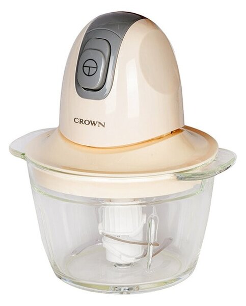 Чопър Crown MC-3001, 300W, 1 л, функция пулс, бежов