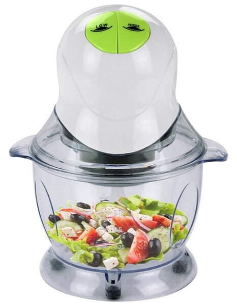 Чопър Rosberg R51111A, 400W, 1 л. вместимост, 2 скорости, бял/зелен
