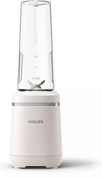 Блендер Philips Eco Conscious Edition HR2500/00, 600W, вместимост 0.6 l, технология ProBlend, бял