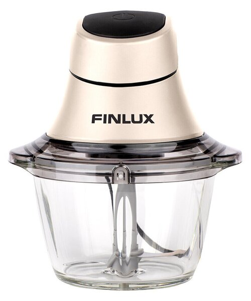 Чопър Finlux FMC-6006 R, 600W, 1 л. вместимост, функция пулс, остриета от неръждаема стомана, златист