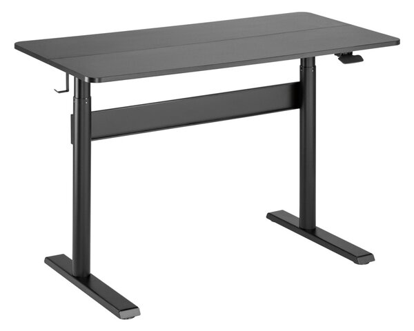 Компютърно бюро RFG Adler 2.6 (G04-22D-BS/BLACK), до 15кг. максимално натоварване, регулируема височина, поставка за слушалки, черно