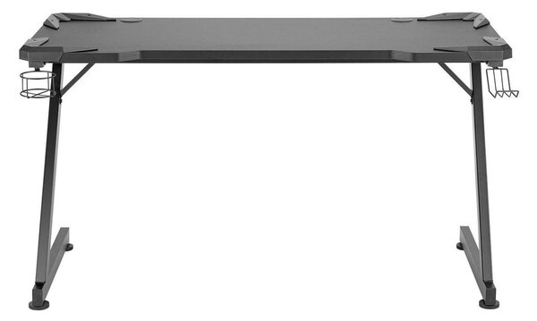 Компютърно бюро Nitro Concepts Nemesis II, 1400 x 770 x 600 mm, поставка за слушалки и напитка, два кабелни отвора, черно
