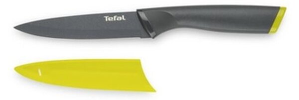 Кухненски нож Tefal K1220704, за плодове и зеленчуци, 12 см, неръждаема стомана, титаниево покритие, сив