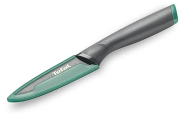 Кухненски нож Tefal K1220604, 9 см, неръждаема стомана, титаниево покритие, сив