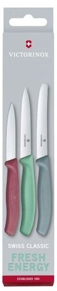 Комплект ножове Victorinox Swiss Classic, 3 броя, различни цветове