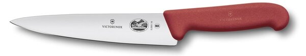 Кухненски нож Victorinox Fibrox, 15 см, неръждаема стомана, червен