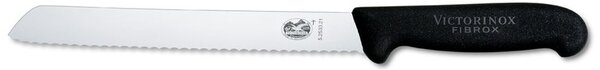Нож за хляб Victorinox Fibrox, 21 см, неръждаема стомана, черен
