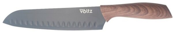 Нож сантоку Oliver Voltz OV51633WS, 18 см, кафяв