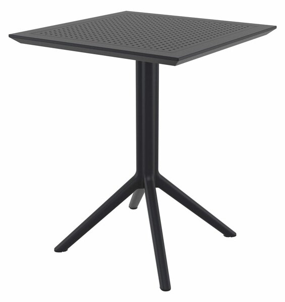 Градинска маса RFG Folding, 600 x 600 x 740 mm, пластмаса, сгъваема, черна