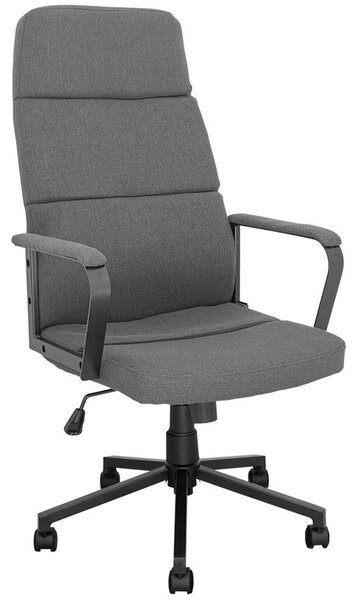 Директорски стол OKOffice Napoli, до 130кг. дамаска, метална база, Tilt механизъм, сив