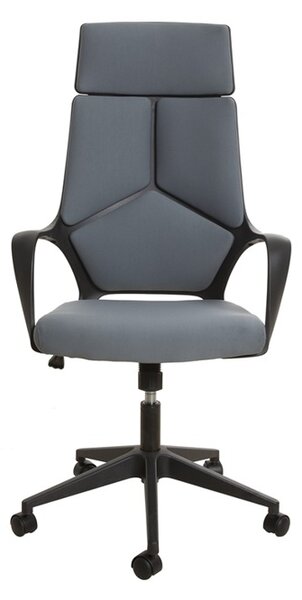 Директорски стол Force Black, дамаска, сив