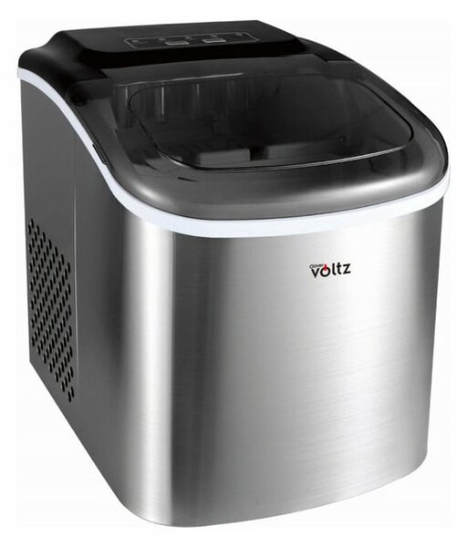 Ледогенератор Oliver Voltz OV51447CS, 120W, 1.3 л вместимост на резервоара, 12кг. дневен капацитет, инокс