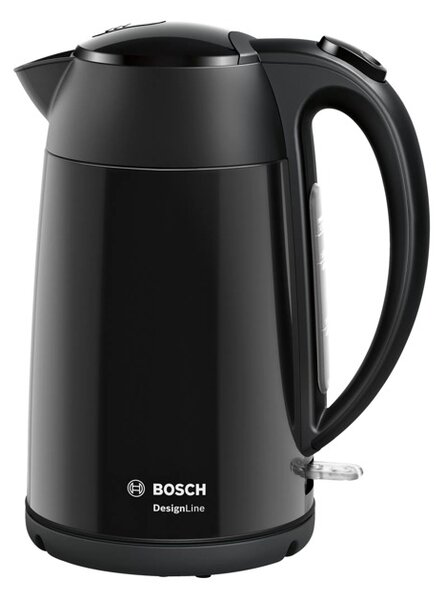 Електрическа кана Bosch TWK3P423, 1.7 л. обем, 2400W, черна