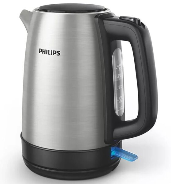 Електрическа кана Philips HD9350/90, вместимост 1.7 литра, 2200W, скрит нагревател, инокс