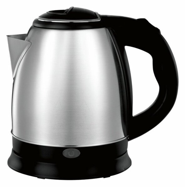 Електрическа кана Rosberg R51230J, 1 л, 1500W, черно-сива