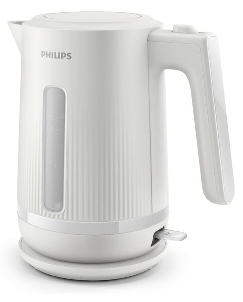Електрическа кана Philips HD9411/00, вместимост 1.7 литра, с филтър, нагревател от неръждаема стомана, 1850W, бяла