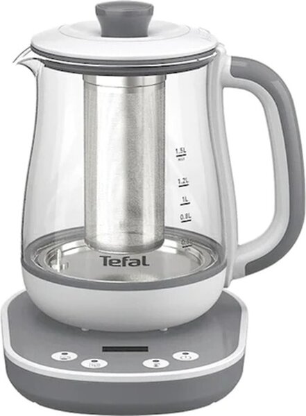 Електрическа кана Tefal Tastea BJ551B10, вместимост 1.5 l, 1200 - 1430 W, бяла