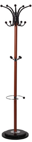 Закачалка за дрехи Carmen 138-2, 14 бр. куки, метал, кафява