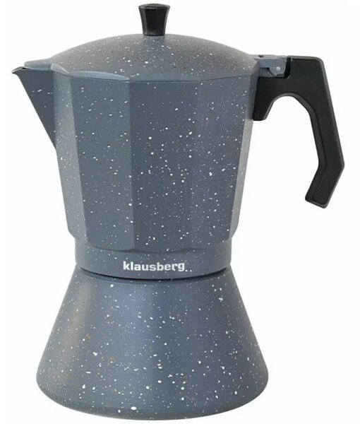 Кафеварка Klausberg KB 7298, 12 чаши, алуминий, сива
