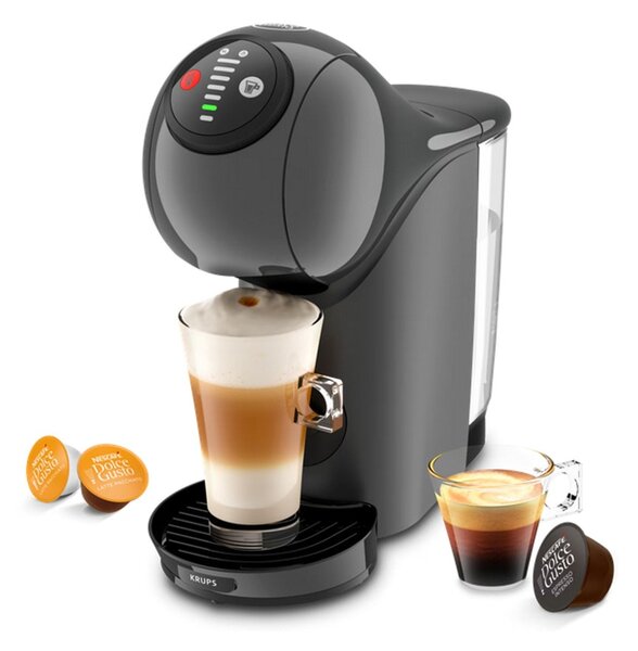 Кафемашина на капсули Krups Dolce Gusto Genio S KP243B10, 1500W, 15bar, 0.8 л. обем на резервоара за вода, сива