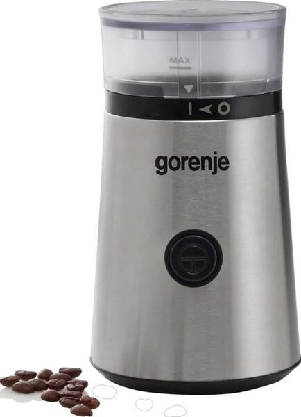 Кафемелачка Gorenje SMK150E, 150W, вместимост на контейнера за кафе 60 g, пулсов бутон, инокс