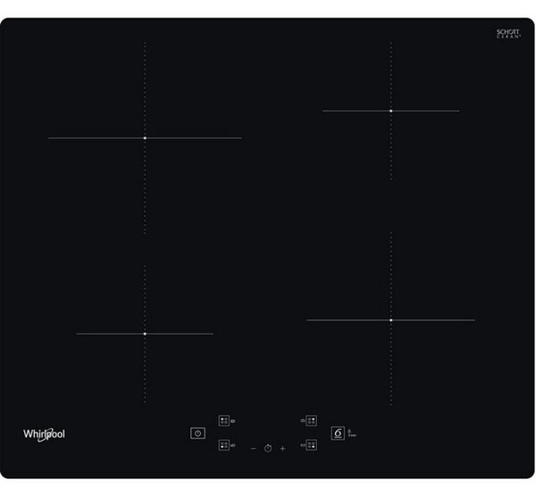 Плот за вграждане Whirlpool WS Q2160 NE, 4 нагревателни зони, индукционен, сензорно управление, черен