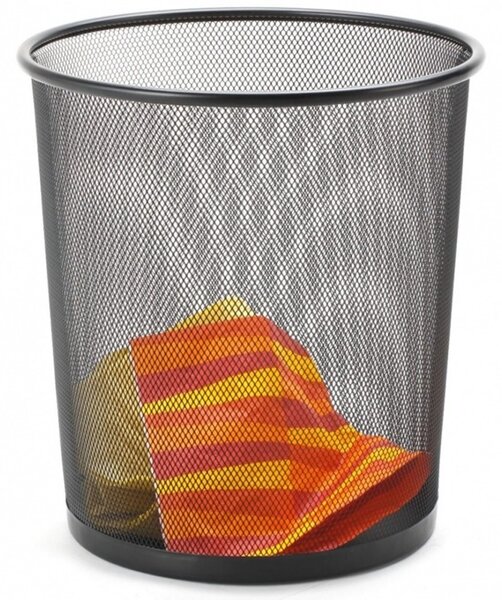 Кошче за отпадъци, 12L, черно