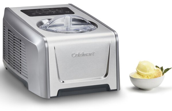 Машина за сладолед Cuisinart Freeze Ease Pro ICE150E, 150W, 1.5 л, 3 степени, 4 програми, Компресор, Инокс