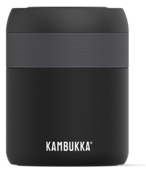 Кутия за храна Kambukka Bora, 600 мл, винтов капак, неръждаема стомана, черна