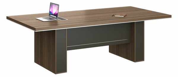 Заседателна маса RFG Chicago (DG07-C0124), 2400 x 1200 x 750 mm, ПДЧ плот, меламиново покритие, дъб