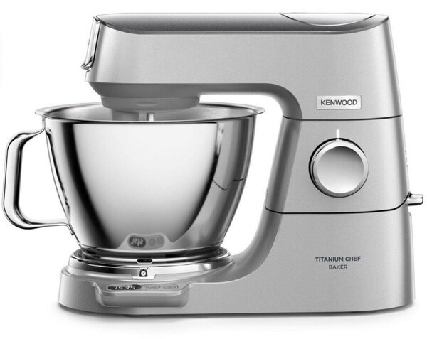 Планетарен миксер Kenwood Chef KVC85.004SI, 1200 W, 2 купи 3.5/5 л, 9 скорости, Пулс, Вградена везна, Сребрист