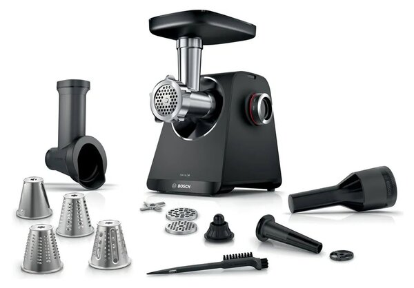 Месомелачка Bosch MFWS440B, 2.5 кг. капацитет, функция обратен ход, 2 скорости, 1900W, черна