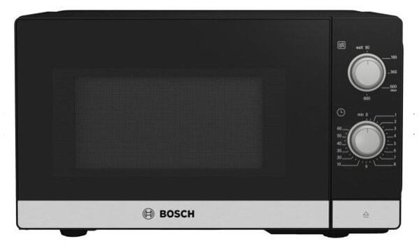 Микровълнова фурна Bosch FFL020MS2 SER2, с грил, електронно управление, 800W, 20л. обем, 5 степени на мощност, инокс