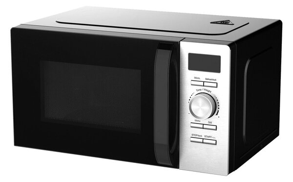 Микровълнова фурна Finlux FMO-2074BDGS, с грил, електронно управление, 700W, 20l обем, 5 степени на мощност, черна