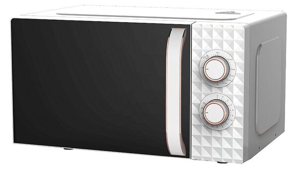Микровълнова фурна Finlux FMO-2051 Romb, механично управление, 700W, 20л. обем, 5 степени на мощност, бяла