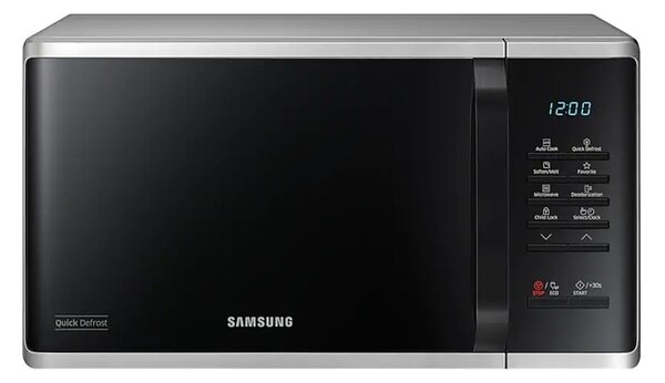 Микровълнова фурна Samsung MS23K3513AS/OL, електронно управление, 800W, 23л. обем, сребриста